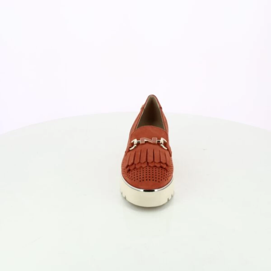 Kevin Men's Orange Loafers - Classic Moccasin Style Casual Shoes