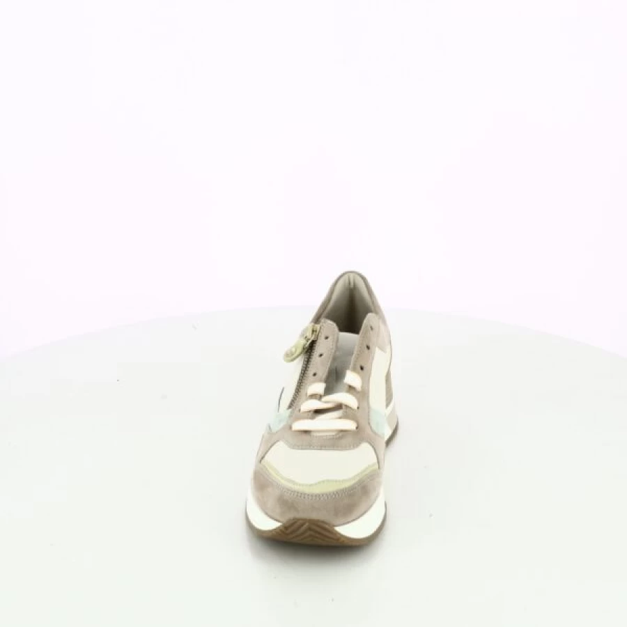 Kevin Beige Leather Lace-Up Casual Shoes for Men - Comfortable Walking Footwear