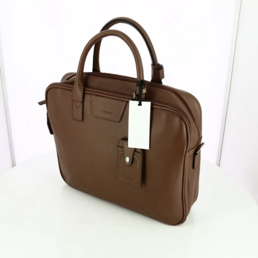 Kevin Etrier Leather Cognac Handbag - Premium Designer Shoulder Bag for Women