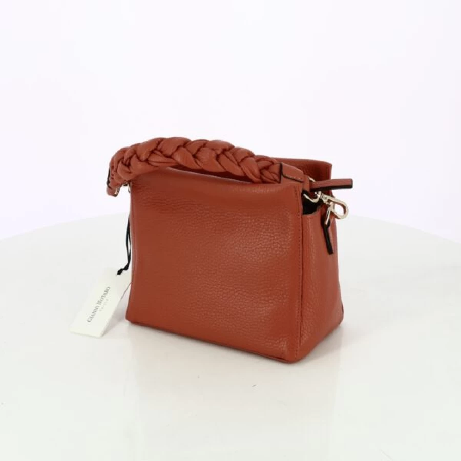 Kevin Orange Leather Handbag for Women - Stylish & Durable Carol J. Inspired Design