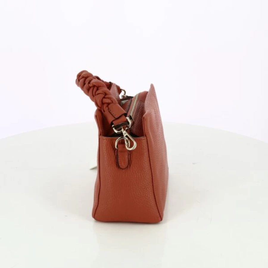 Kevin Orange Leather Handbag for Women - Stylish & Durable Carol J. Inspired Design