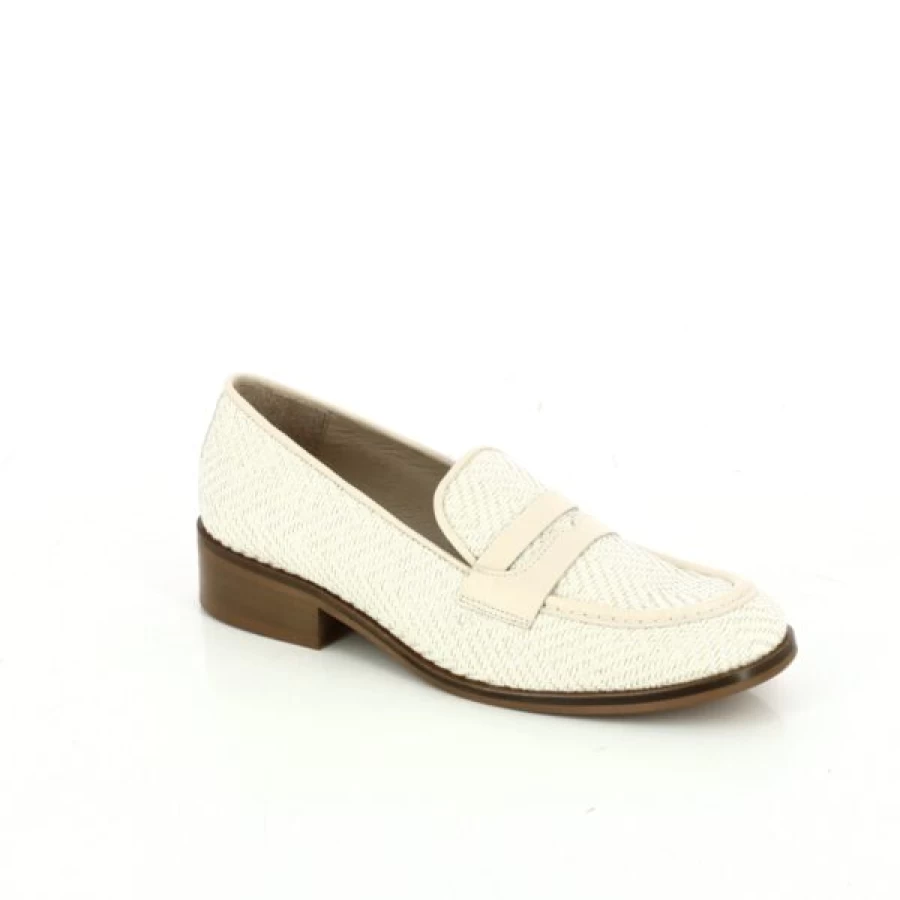 Kevin Beige Loafers for Men - Classic Moccasin Style Comfortable Slip-On Shoes