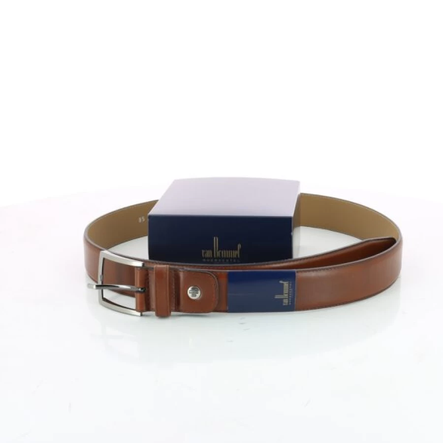 Kevin Genuine Leather Belts for Men - Classic Cognac Brown Dress Belt