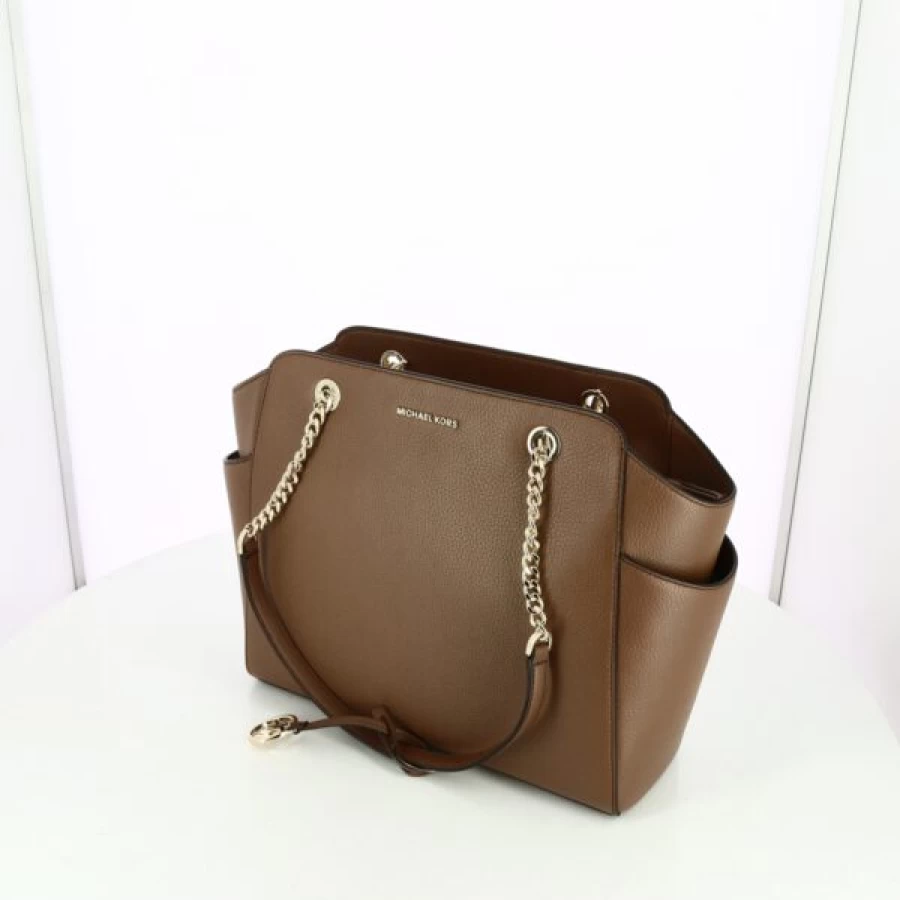 Kevin Genuine Leather Cognac Shoulder Bag - Stylish Handbag for Women