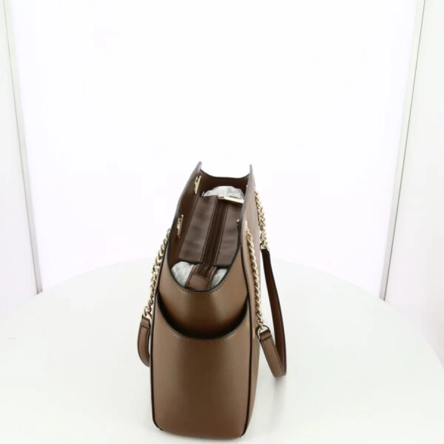 Kevin Genuine Leather Cognac Shoulder Bag - Stylish Handbag for Women