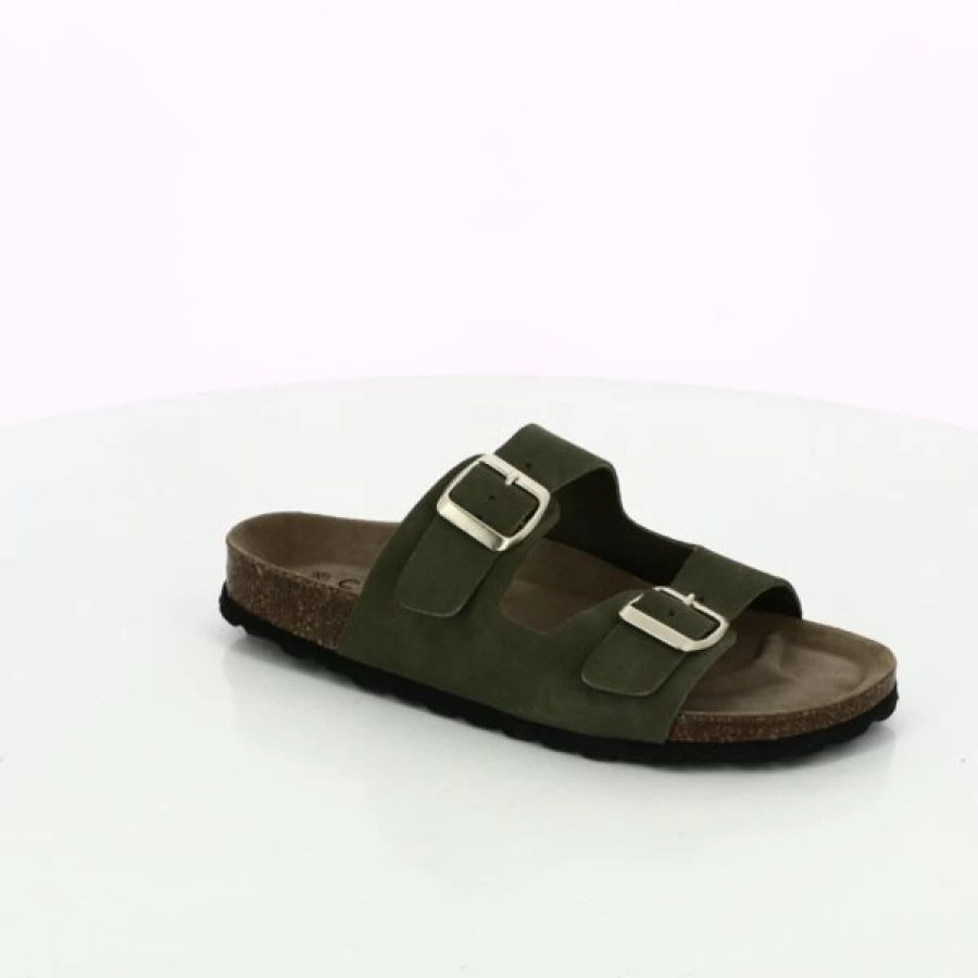 "Kevin Eco-Friendly Cypress Slippers for Men & Women – Green Comfort House Shoes"