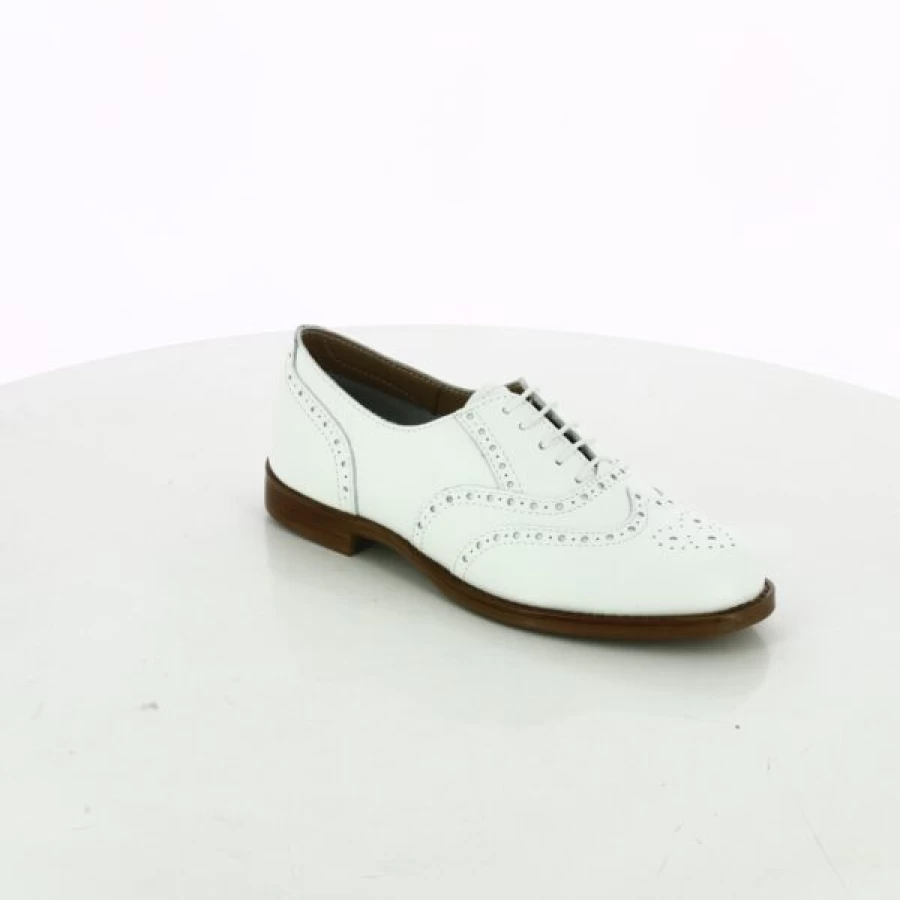 Kevin Women's White Lace-up Fashion Sneakers - Elegant Casual Shoes