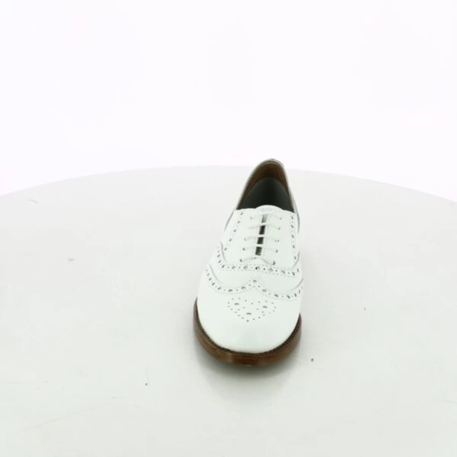 Kevin Women's White Lace-up Fashion Sneakers - Elegant Casual Shoes