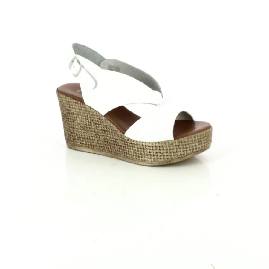 "Kevin Women's White Cypress Sandals – Comfortable Beach Footwear"
