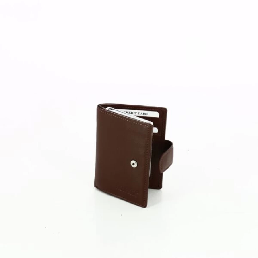 Kevin Genuine Leather Wallet for Men - Classic Cognac Brown Bi-Fold Designer Wallet