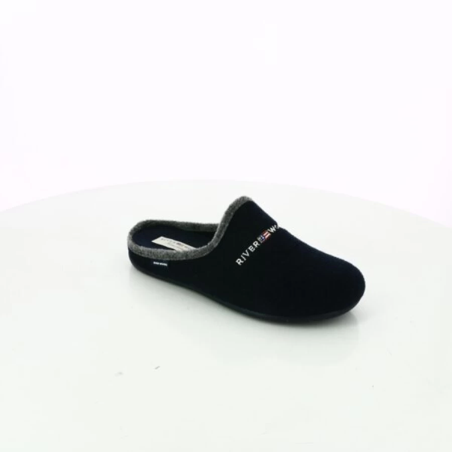 Kevin Comfortable Blue House Slippers for Men and Women - Soft Indoor Slides by River Woods