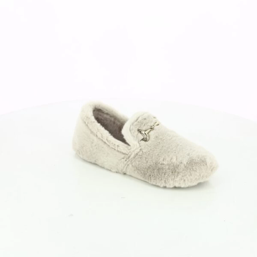 Kevin Gioia Comfortable Beige Slippers for Women and Men - Soft Indoor Slides