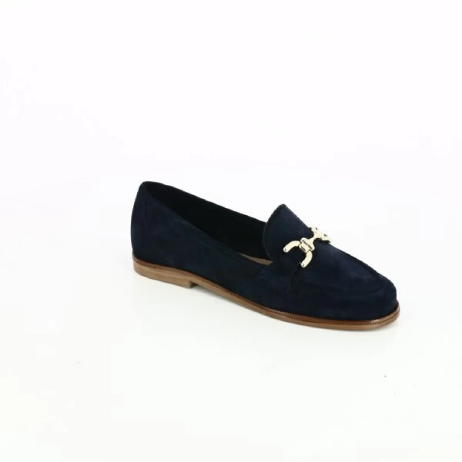 Kevin Blue Loafers for Women - Comfortable Moccasins Slip-On Shoes