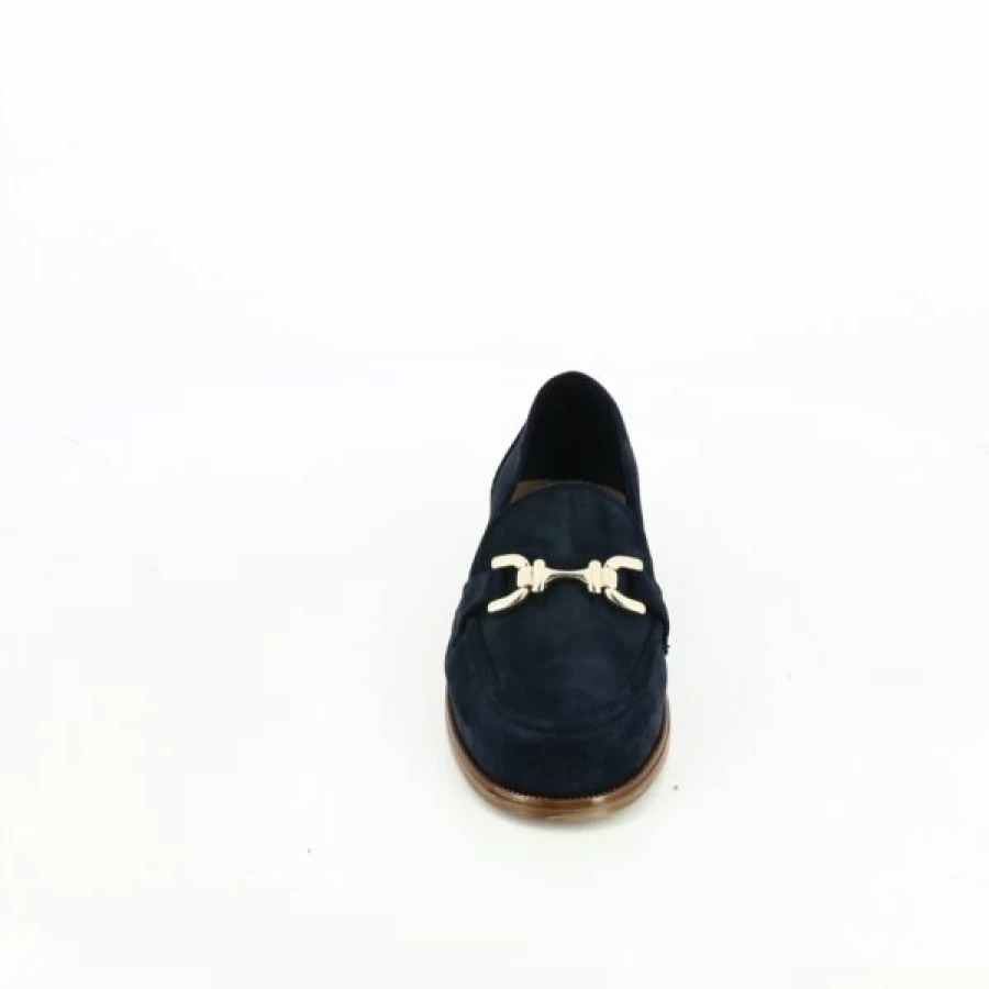 Kevin Blue Loafers for Women - Comfortable Moccasins Slip-On Shoes