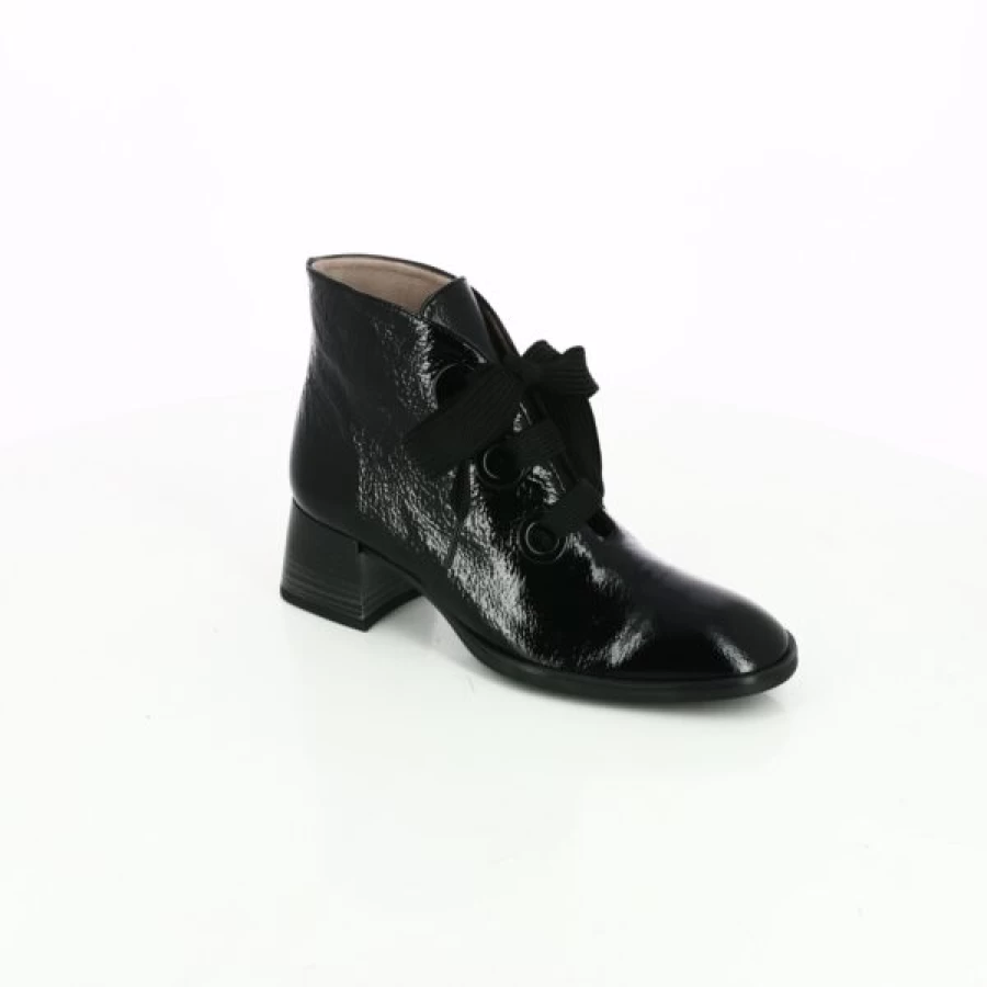 Kevin Black Leather Boots for Women - Stylish Ankle Booties with Comfortable Fit