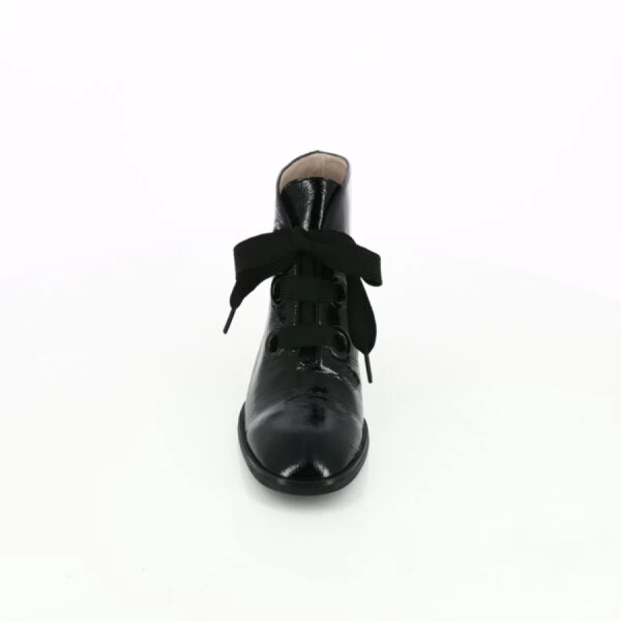 Kevin Black Leather Boots for Women - Stylish Ankle Booties with Comfortable Fit