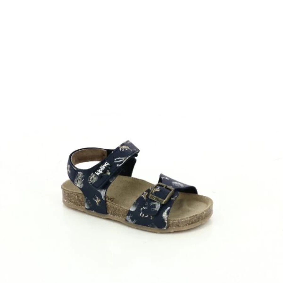 Kevin Women's Blue Sandals - Lightweight Comfortable Slip-On Beach Shoes