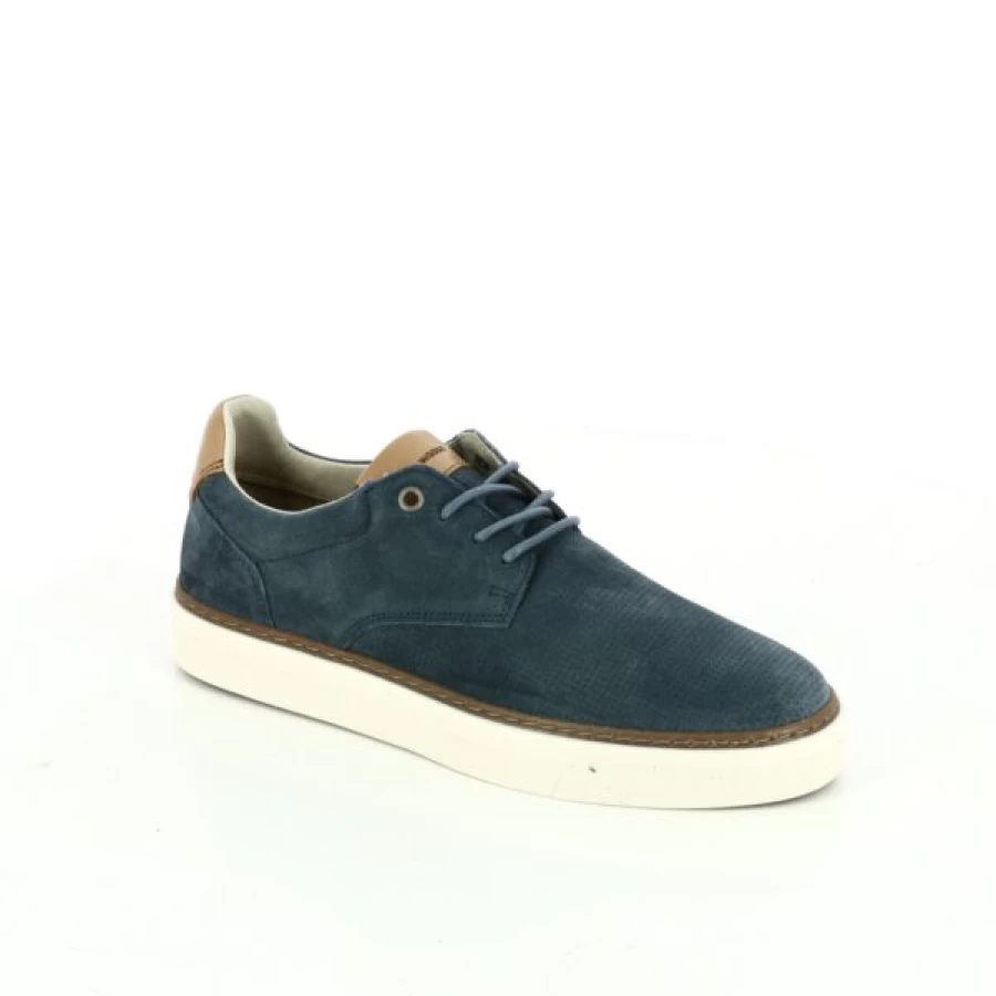 Kevin Men's Blue Lace-Up Casual Shoes - Stylish Comfort for Everyday Wear