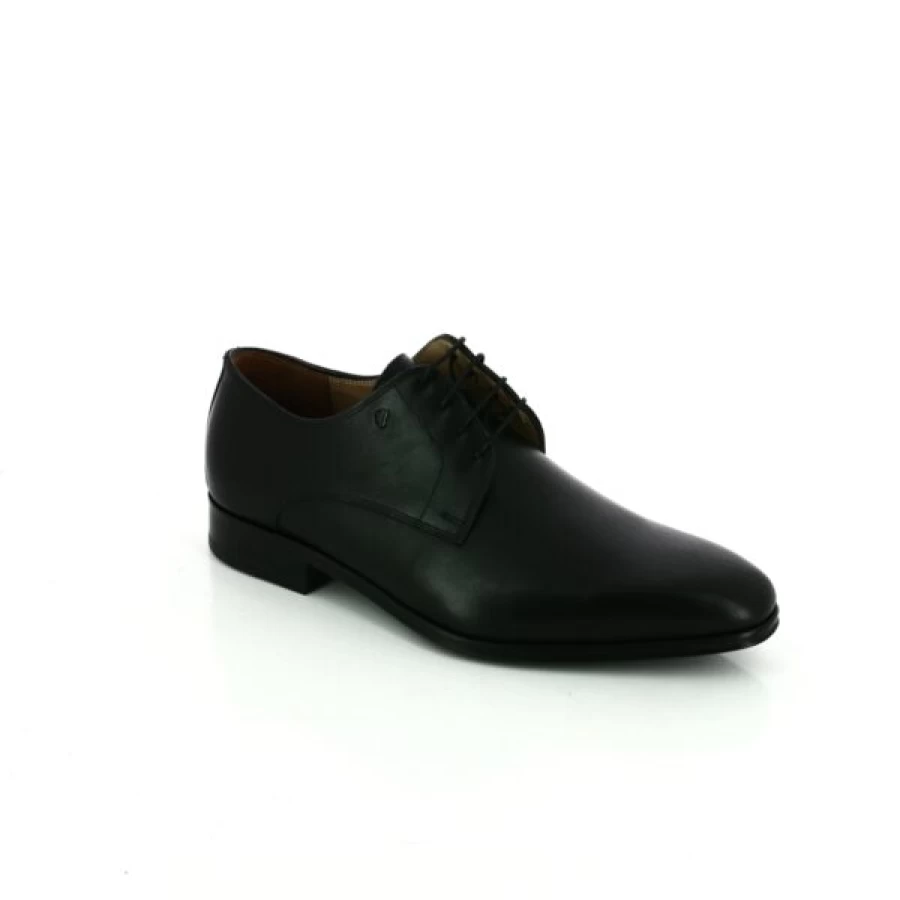 Kevin Men's Classic Black Lace-Up Dress Shoes - Premium Leather Formal Footwear