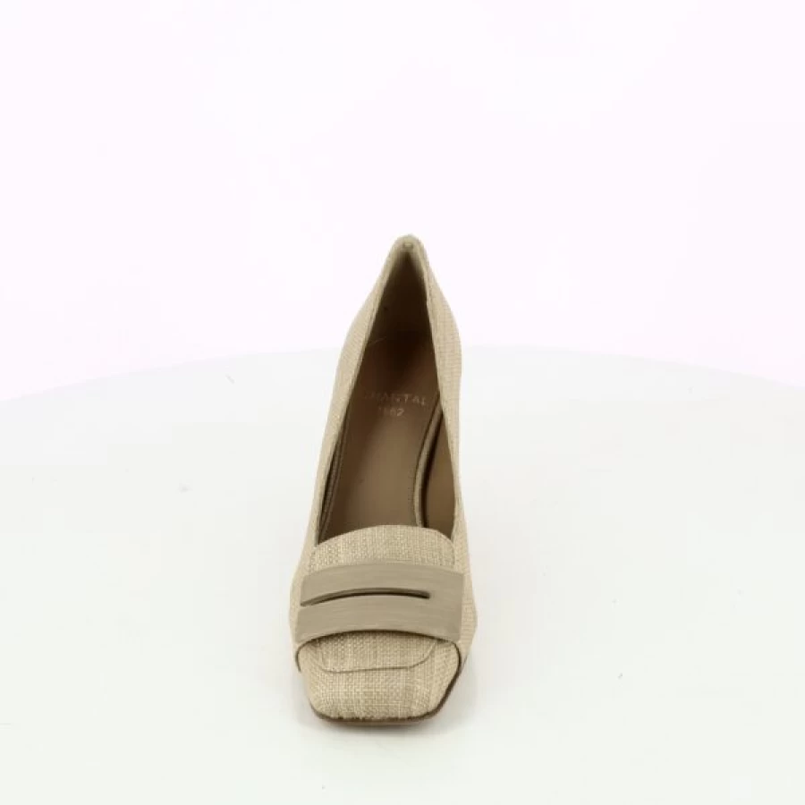 Kevin Beige Loafers for Men - Classic Moccasin Style Slip-On Shoes