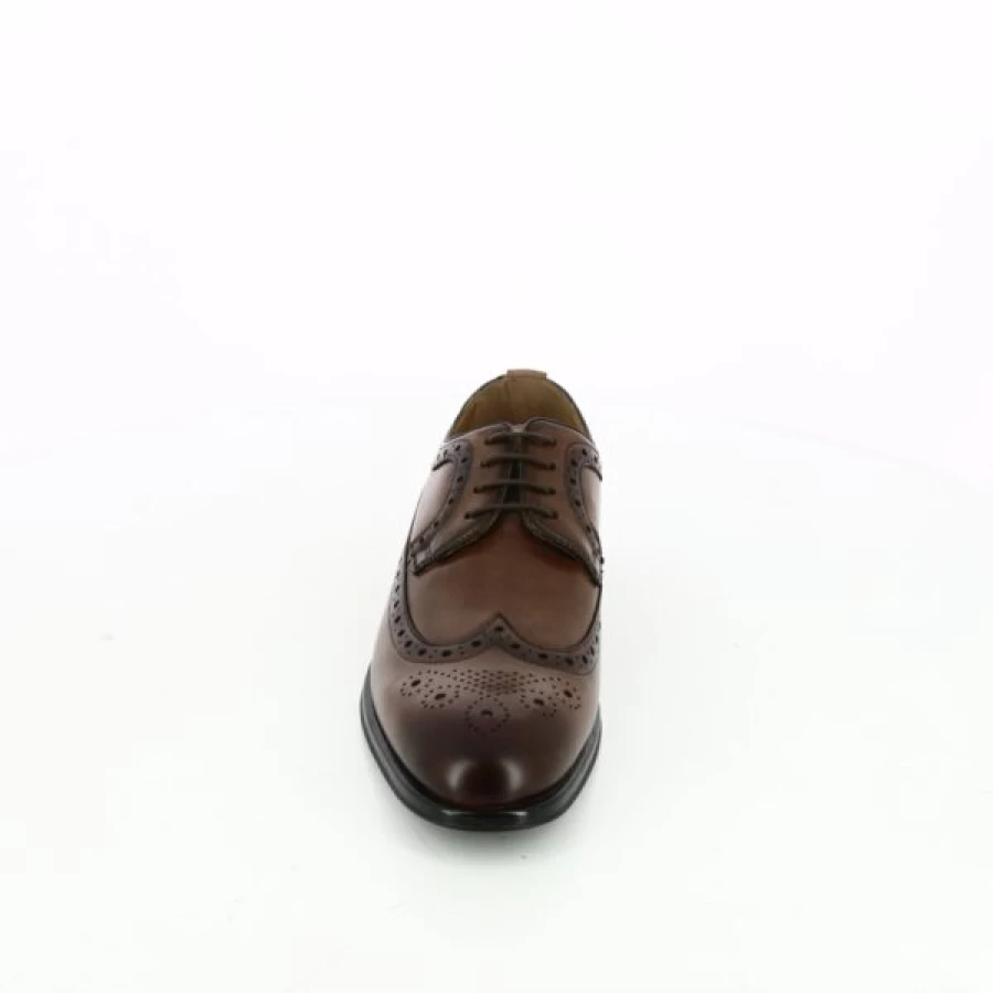 Kevin Men's Cognac Leather Lace-Up Dress Shoes - Classic Daniel Kenneth Style Oxfords