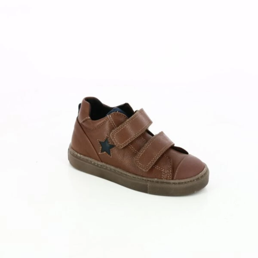 Kevin Velcro Sneakers in Cognac Brown | Comfortable & Stylish Slip-On Shoes