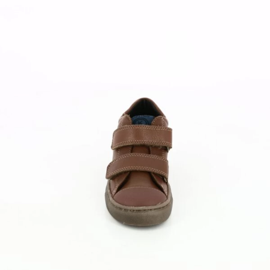 Kevin Velcro Sneakers in Cognac Brown | Comfortable & Stylish Slip-On Shoes