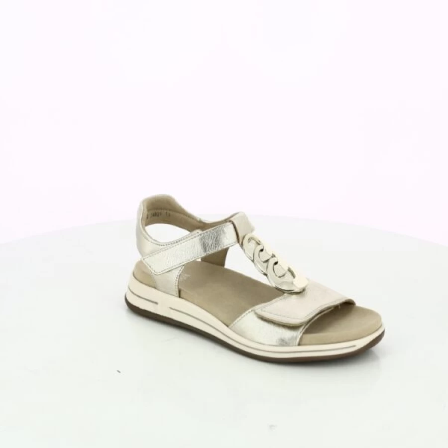 Kevin Ara Gold Sandals – Stylish & Comfortable Women's Strappy Flat Sandals