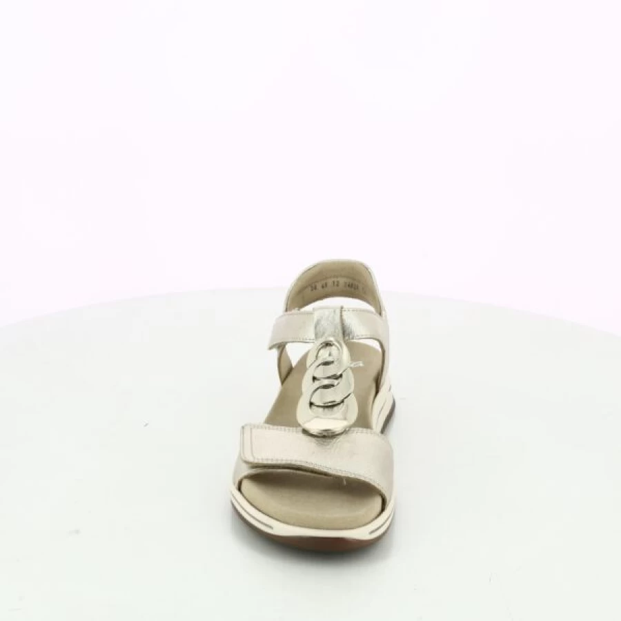 Kevin Ara Gold Sandals – Stylish & Comfortable Women's Strappy Flat Sandals