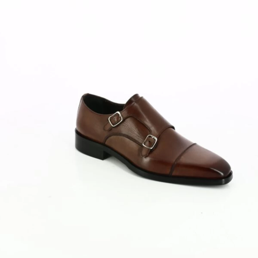 Kevin Men's Cognac Leather Loafers - Classic Moccasin Style Slip-On Shoes for Casual Comfort