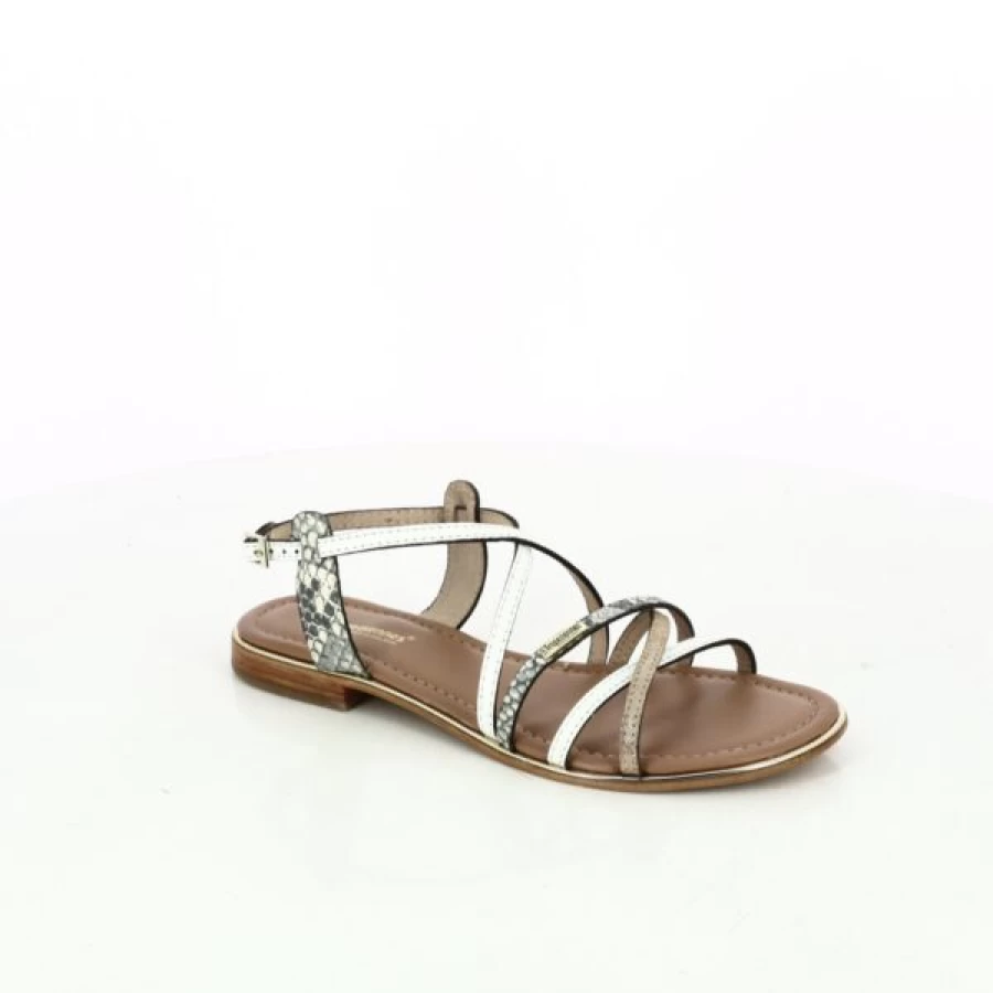Kevin Women's White Les Tropeziennes Leather Sandals - Comfortable Summer Slide Shoes