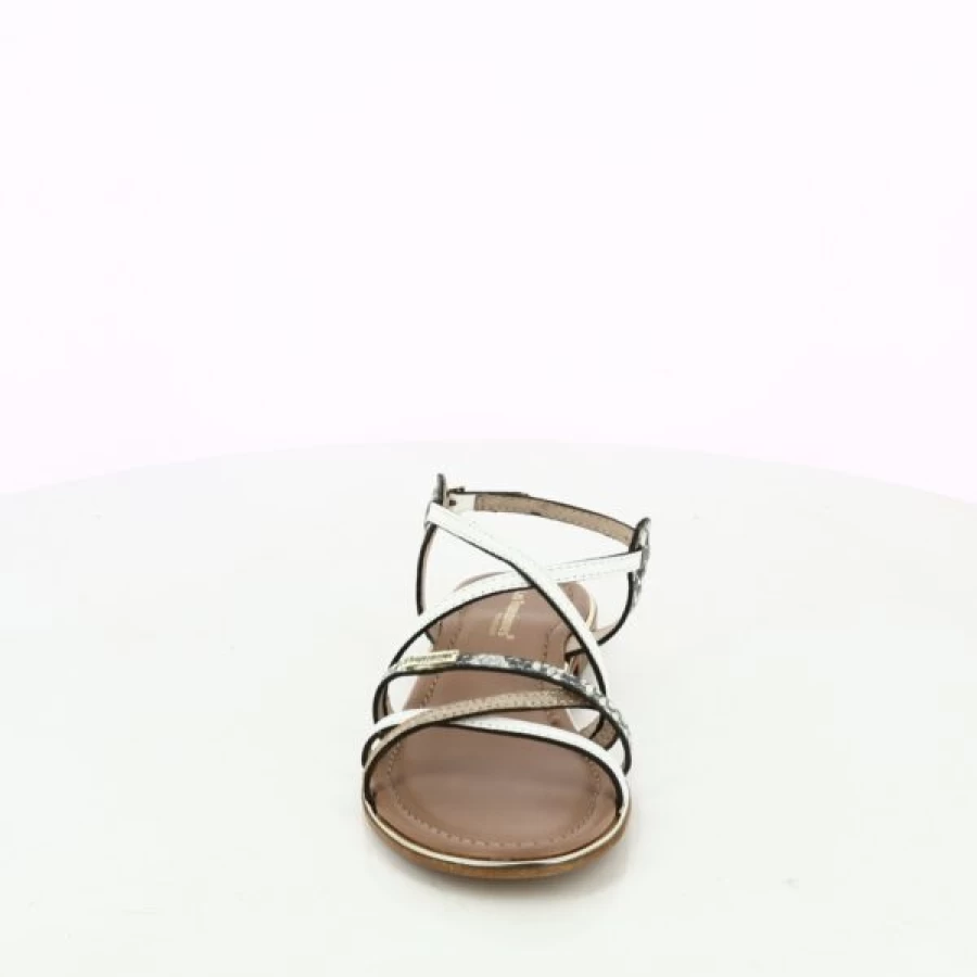Kevin Women's White Les Tropeziennes Leather Sandals - Comfortable Summer Slide Shoes