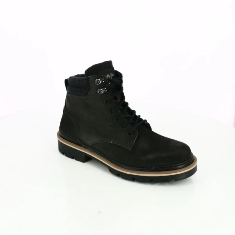 Kevin Gray Leather Boots for Men - Premium Bottines by Pantofola D'Oro Style