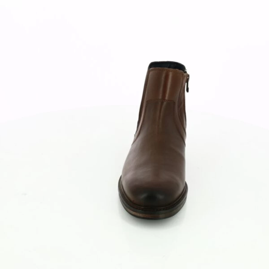 Kevin Cypres Cognac Leather Boots for Men - Premium Ankle Boots