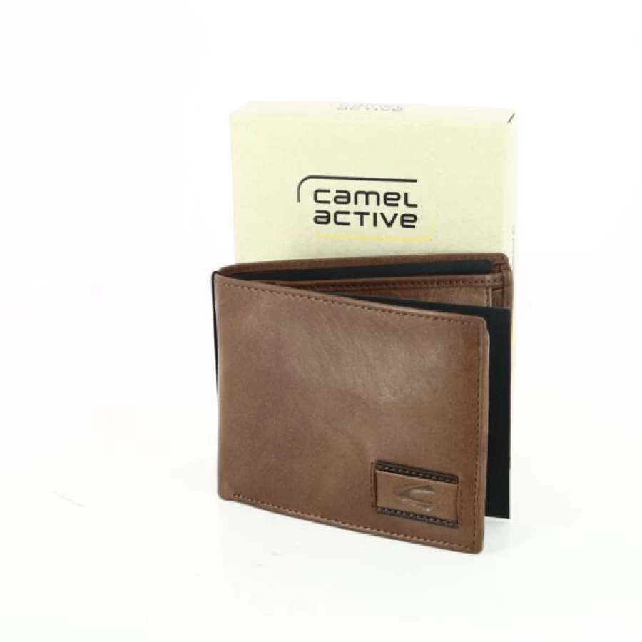 Kevin Genuine Leather Wallet for Men - Premium Cognac Brown Bi-Fold Money Clip Card Holder