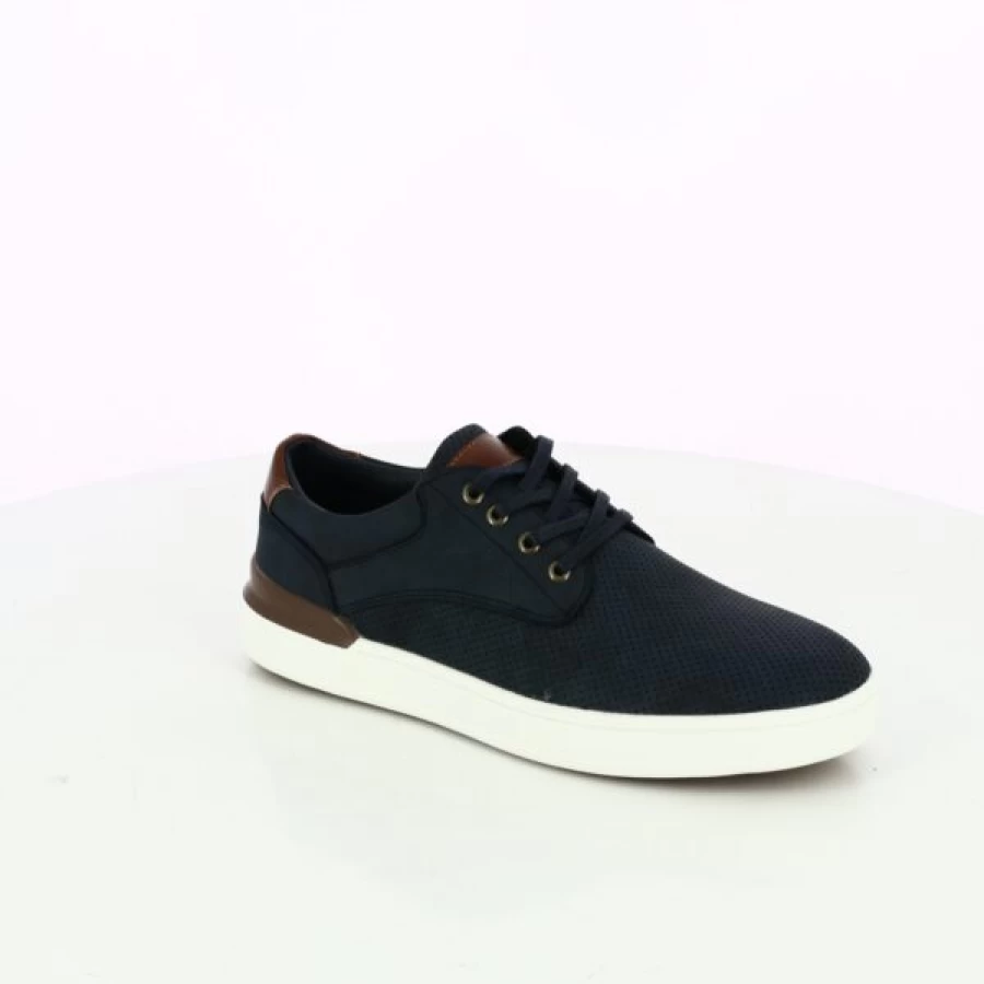 Kevin Men's Blue Cypress Lace-Up Casual Shoes – Breathable Comfort & Stylish Design