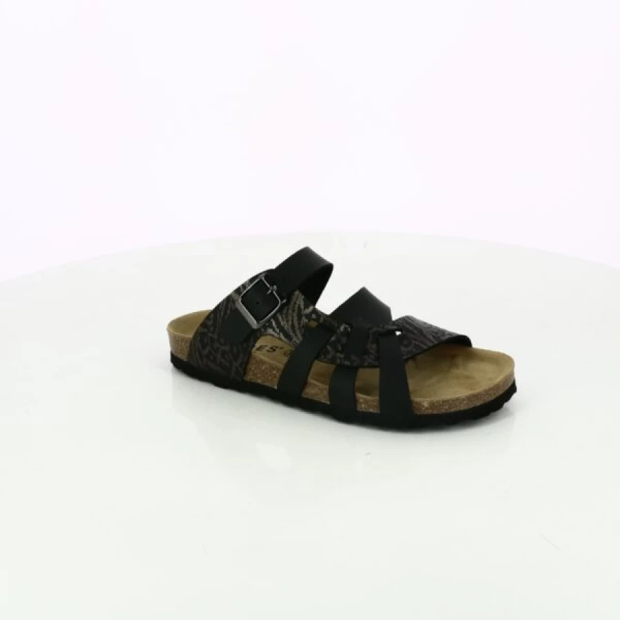 "Kevin Men's Black Cypress House Slippers - Soft Indoor Comfort Slides"