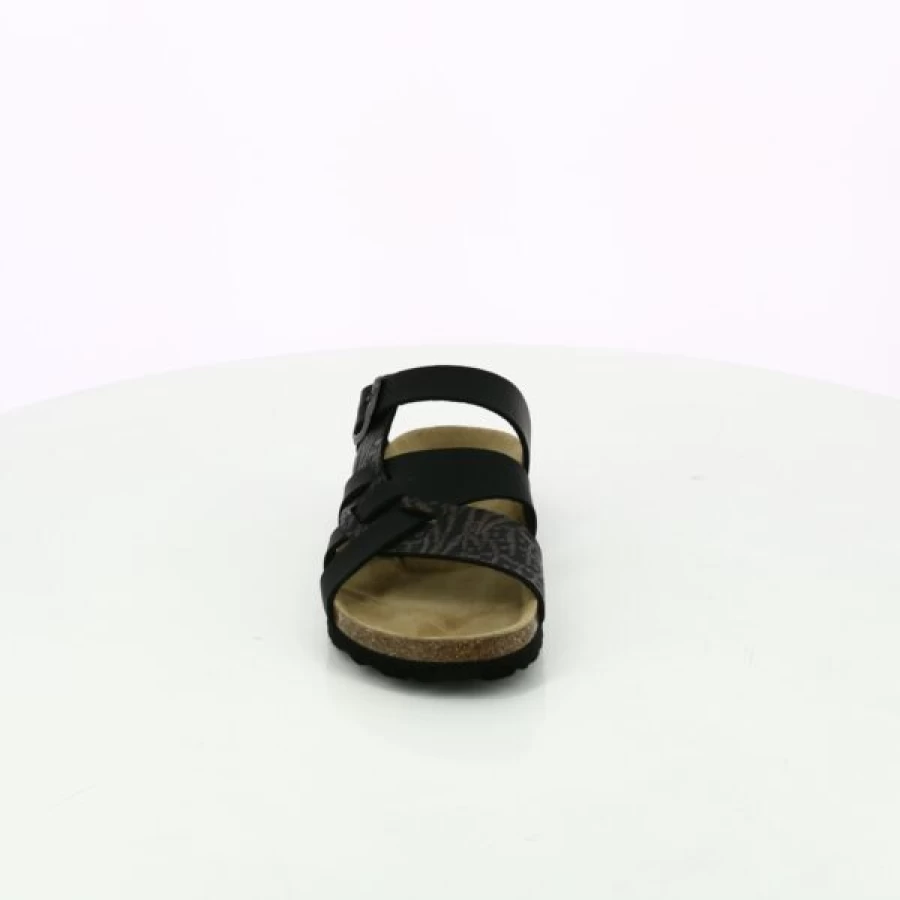 "Kevin Men's Black Cypress House Slippers - Soft Indoor Comfort Slides"