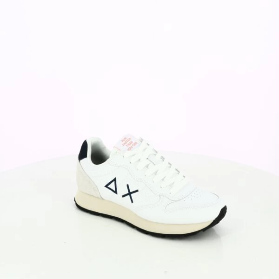 Kevin 68 White Sneakers for Men - Classic Low-Top Canvas Casual Shoes