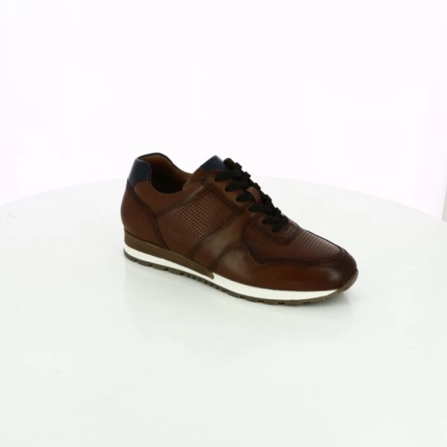 Kevin Cognac Leather Sneakers for Men – Daniel Kenneth Style Casual Shoes