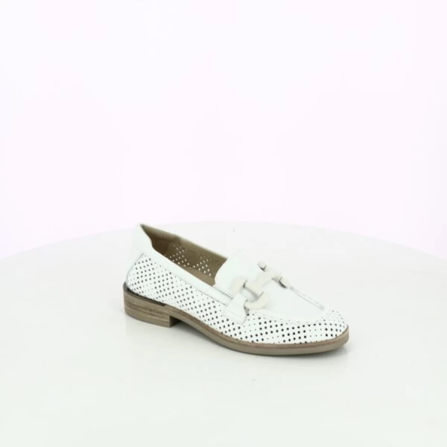 Kevin Men's White Softwaves Loafers - Comfortable Moccasin Style Slip-On Shoes for Casual Wear