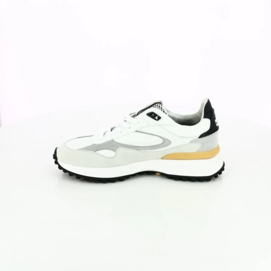 Kevin White Sneakers - Men's Casual Leather Low-Top Shoes for Comfort & Style