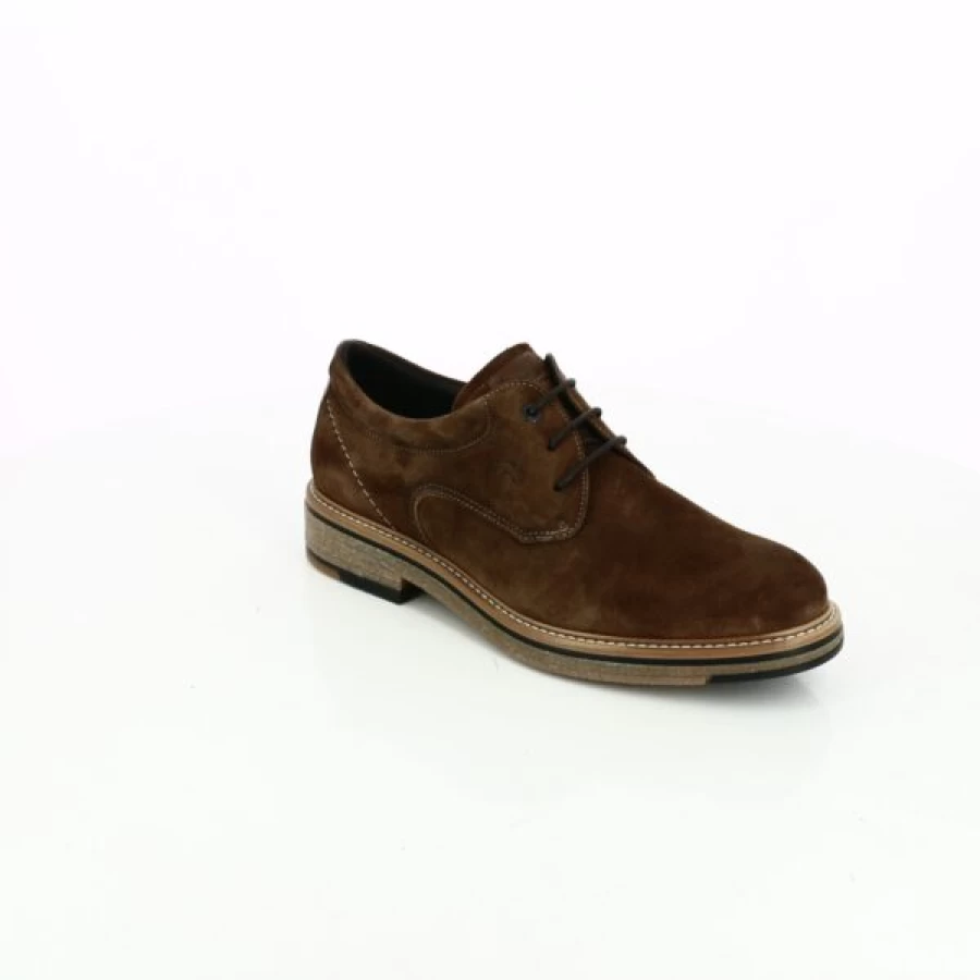 Kevin Cognac Leather Lace-Up Dress Shoes for Men - Classic Oxford Style Formal Footwear