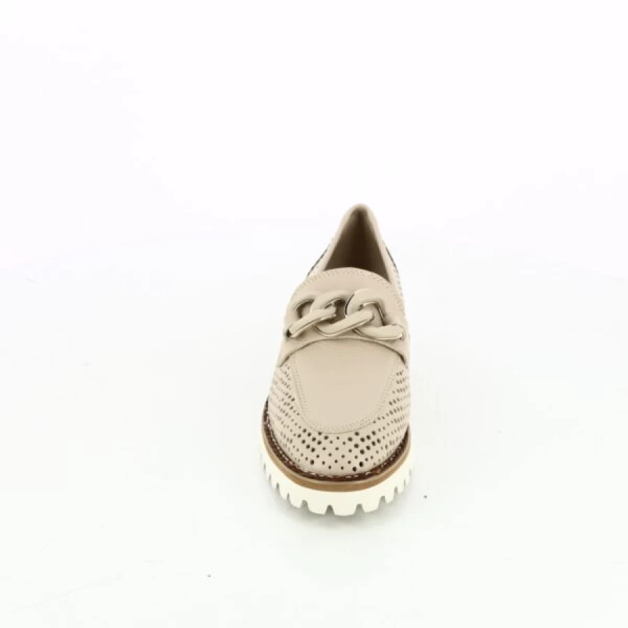Kevin Gioia Beige Leather Loafers - Classic Moccasin Style Comfortable Slip-On Shoes for Men & Women