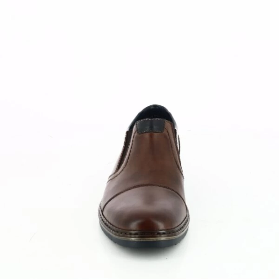 Kevin Cognac Leather Loafers - Comfortable Moccasin Style Slip-On Shoes for Men