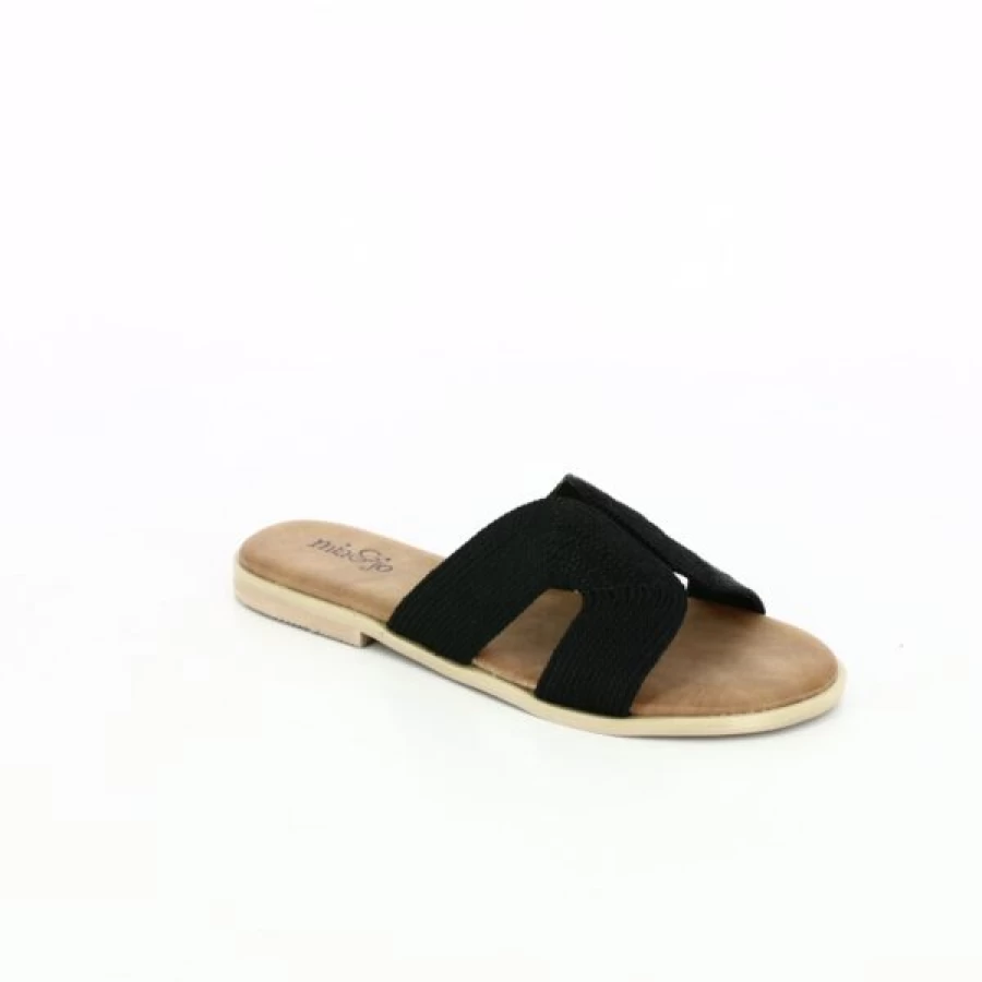 Kevin Black Slippers for Women - Comfortable & Stylish Mia & Jo Design