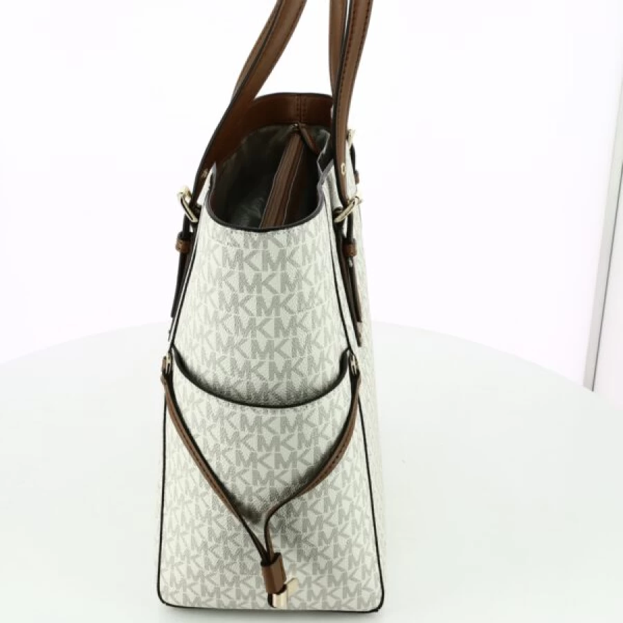 Kevin Designer Handbag for Women - Elegant Beige Tote Purse, Luxury Leather Shoulder Bag, Fashionable Crossbody & Everyday Use