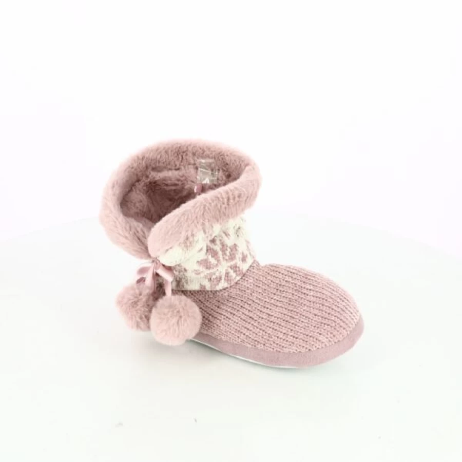 Kevin Women's Pink Comfortable Crack Slippers - Super Soft House Shoes
