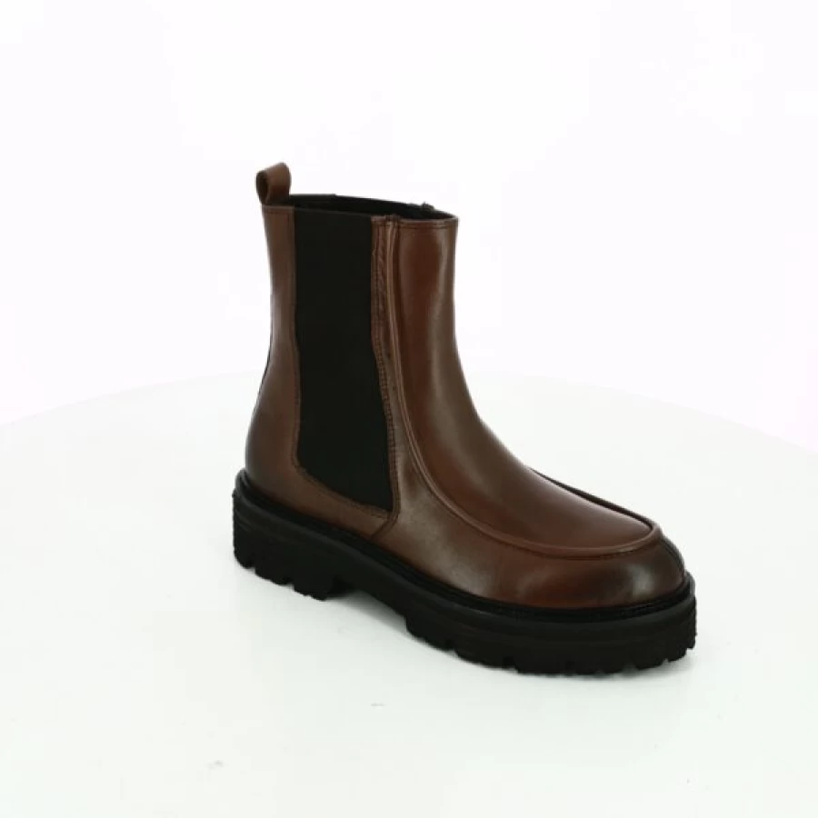 Kevin Cognac Leather Boots for Men - Stylish Ankle Boots Scapa Design