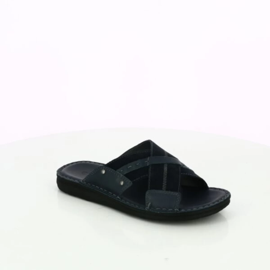 "Kevin Men's Comfortable Blue Cypress House Slippers - Soft Indoor Slides"